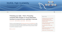 Desktop Screenshot of mysqlhighavailability.com